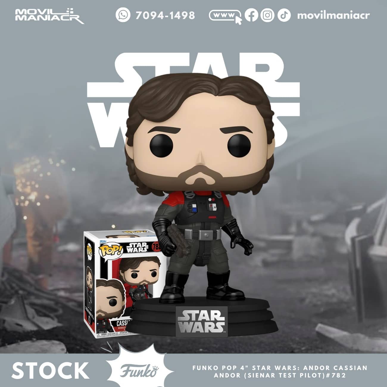 Funko Pop Star Wars Cassian Andor (Sienar Test Pilot) #782 - (Stock) ¡Disponible Ahora! 1 Funko Pop Star Wars Cassian Andor (Sienar Test Pilot) #782 - (Stock) ¡Disponible Ahora!