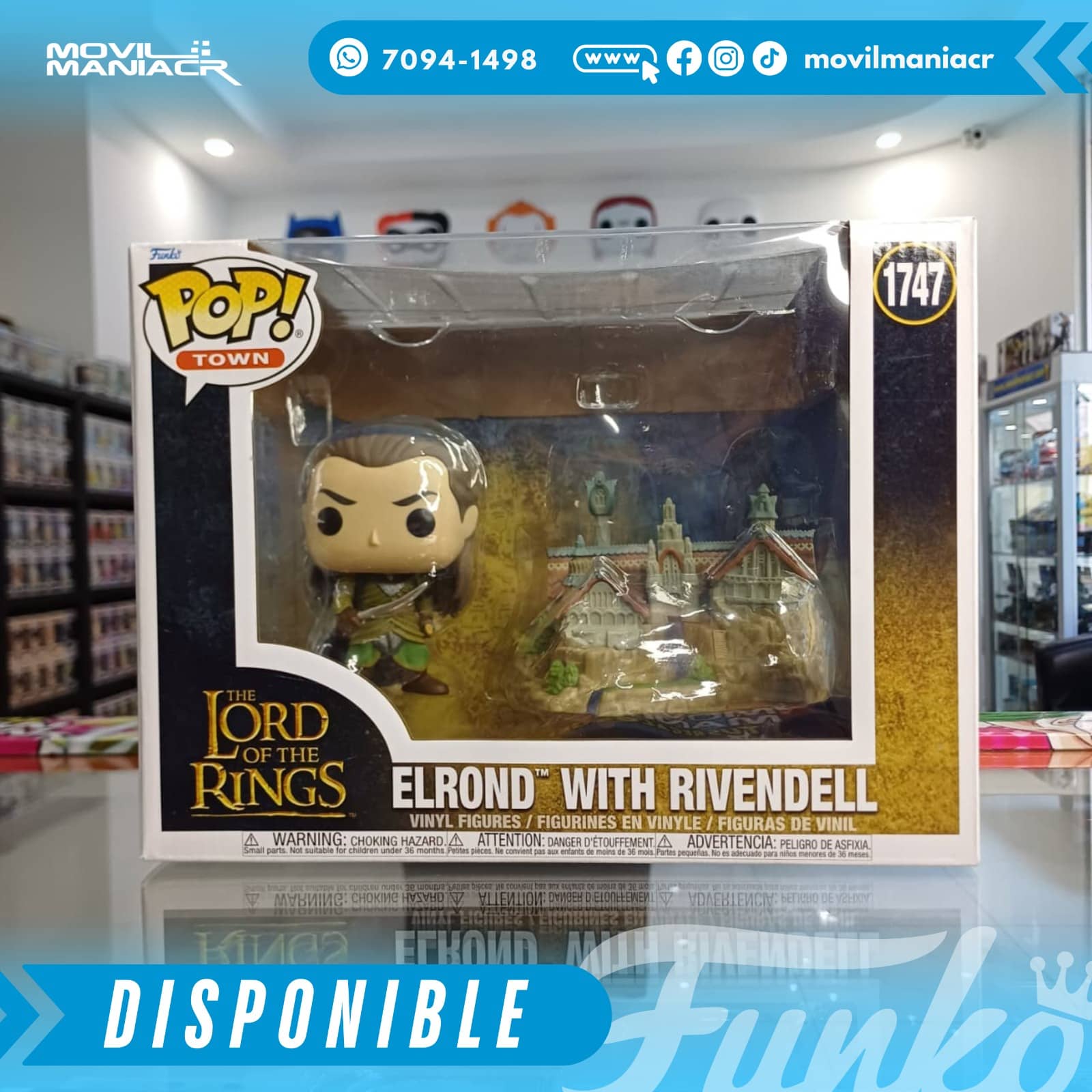 Funko Pop The Lord of the Rings Elrond with Rivendell #1747- Town (Stock) ¡Disponible Ahora! 2 Funko Pop The Lord of the Rings Elrond with Rivendell #1747- Town (Stock) ¡Disponible Ahora! - Imagen 2