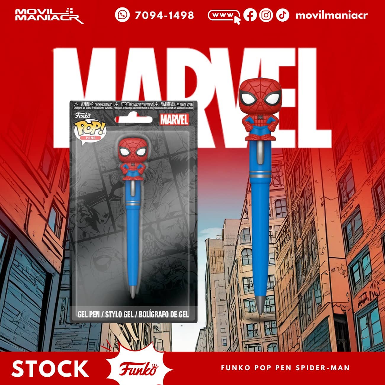 Lapicero Funko Pop Spider-Man - (Stock) ¡Disponible Ahora! 1 Lapicero Funko Pop Spider-Man - (Stock) ¡Disponible Ahora!