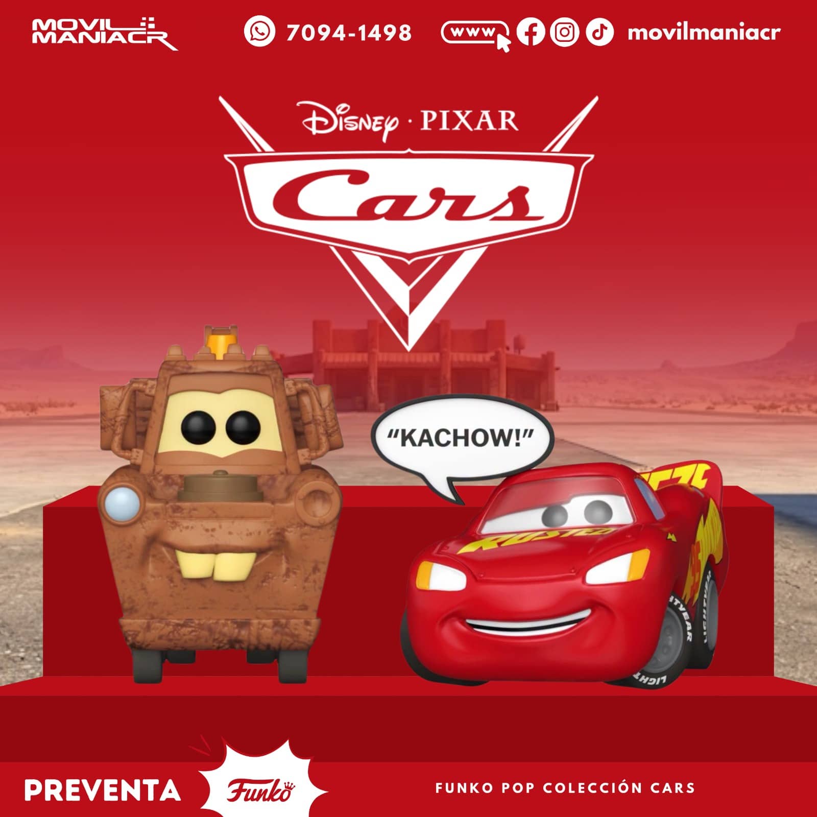 Colección 2 Funko Pop Cars - (Preventa) ¡Reserva Ahora! 1 Colección 2 Funko Pop Cars - (Preventa) ¡Reserva Ahora!