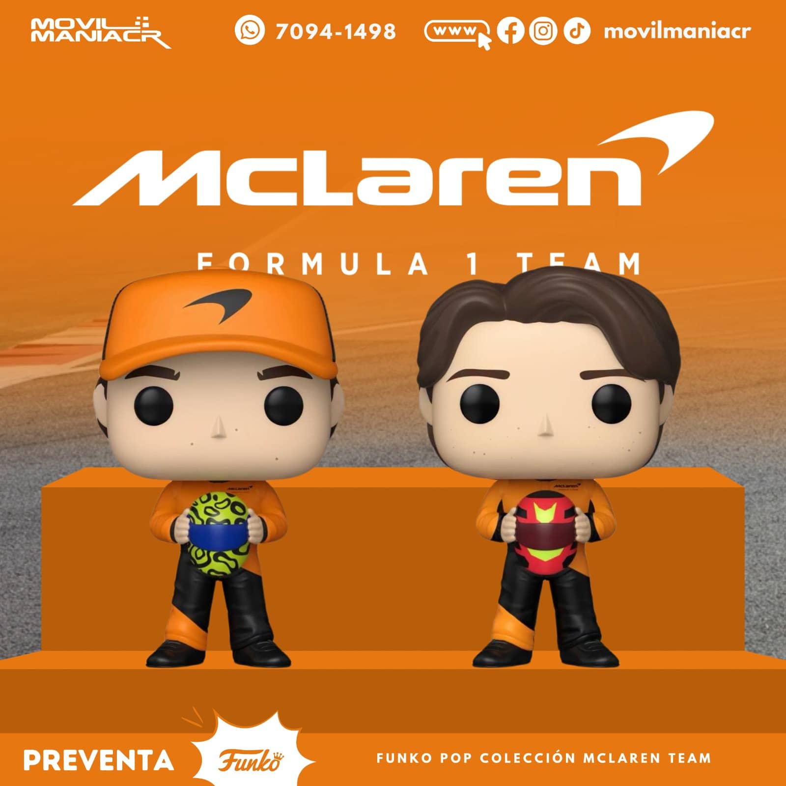 Colección 2 Funko Pop Formula 1 McLaren - (Preventa) ¡Reserva Ahora! 1 Colección 2 Funko Pop Formula 1 McLaren - (Preventa) ¡Reserva Ahora!