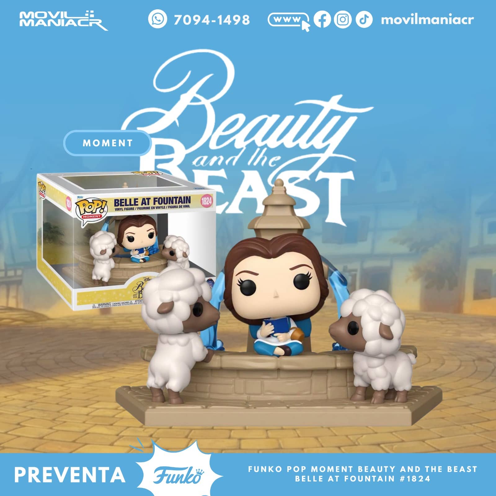 Funko Pop Beauty and the Beast Belle at Fountain Moment #1824 - (Preventa) ¡Reserva Ahora! 1 Funko Pop Beauty and the Beast Belle at Fountain Moment #1824 - (Preventa) ¡Reserva Ahora!