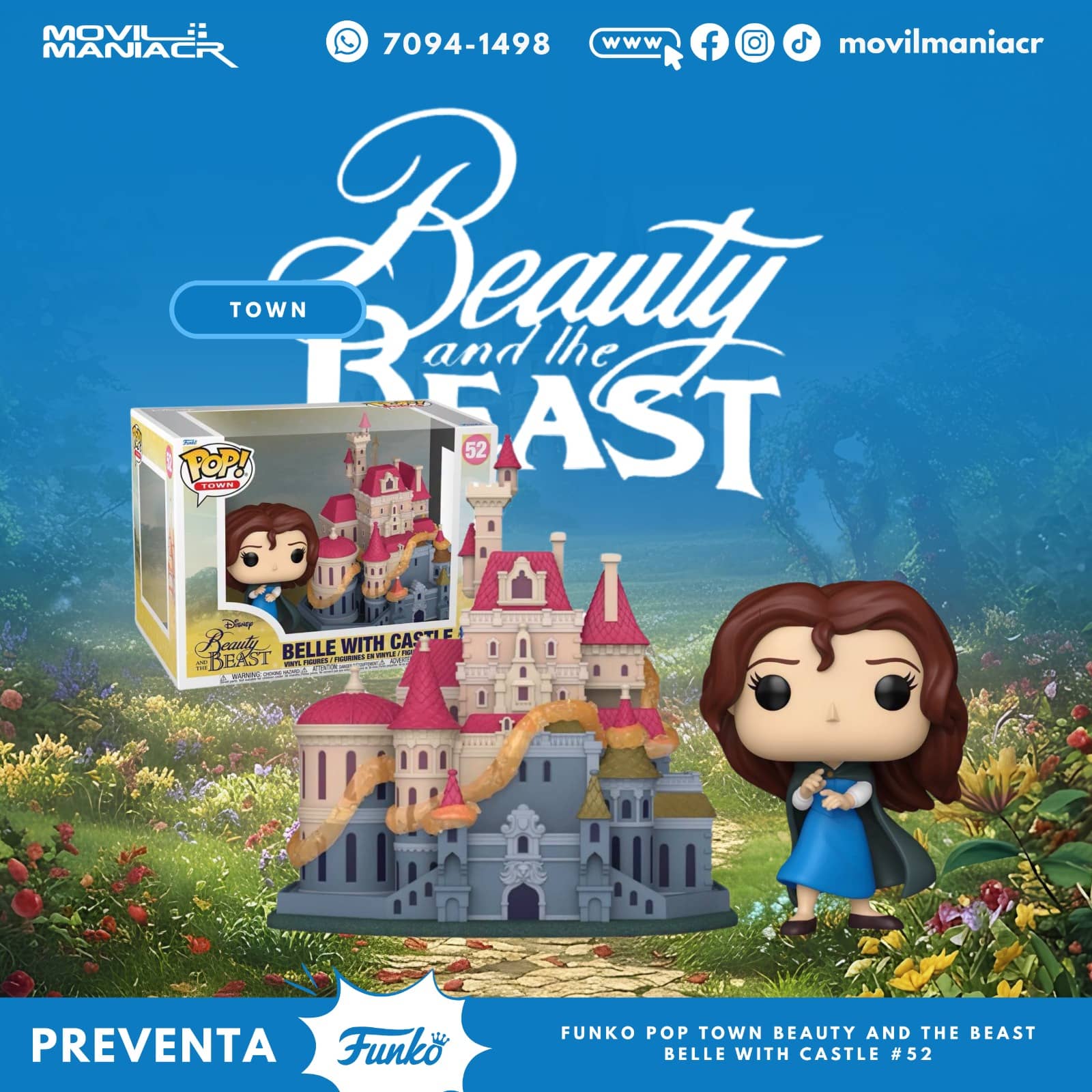 Funko Pop Beauty and the Beast Belle w Castle Town #22 - (Preventa) ¡Reserva Ahora! 1 Funko Pop Beauty and the Beast Belle w Castle Town #22 - (Preventa) ¡Reserva Ahora!