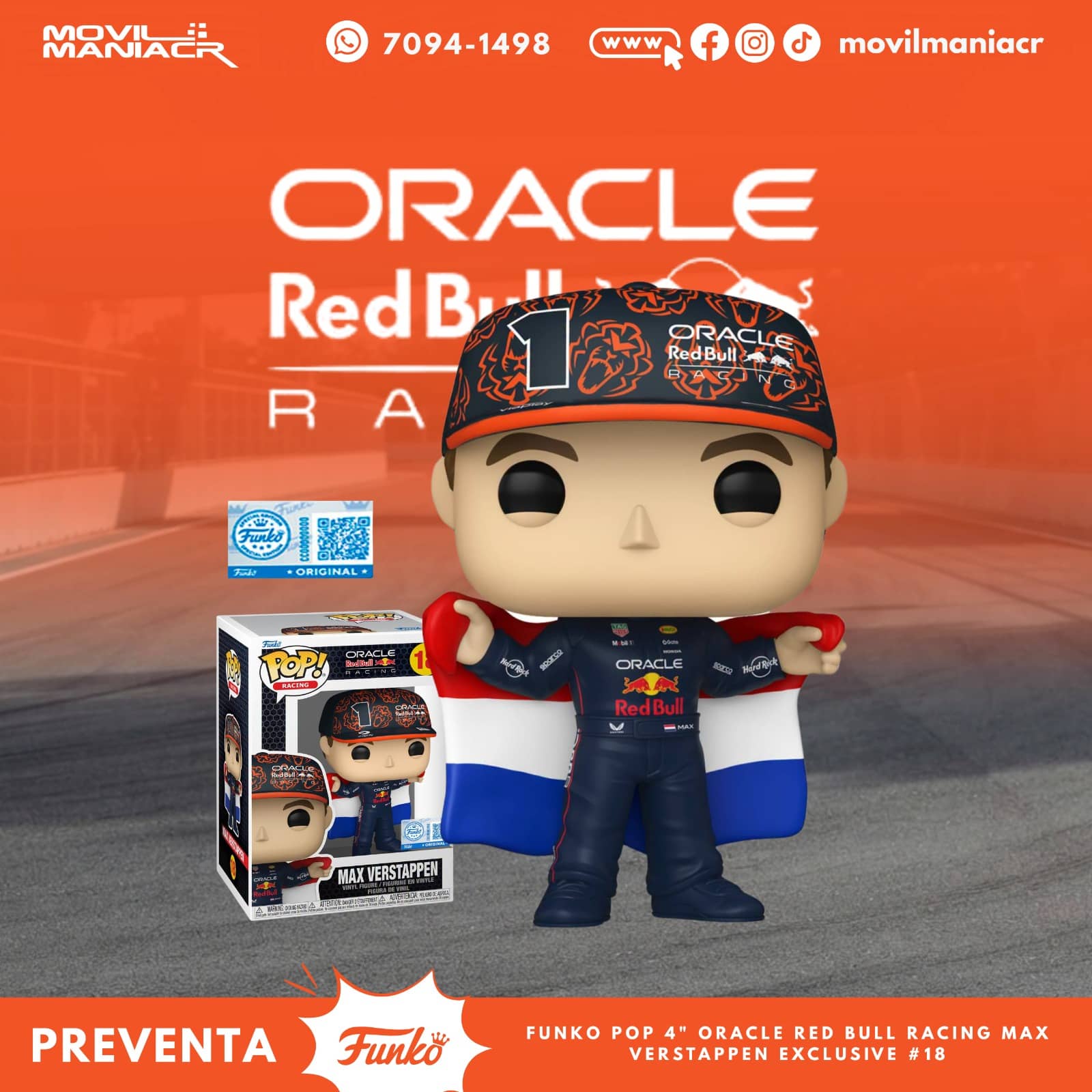 Funko Pop Formula 1 Oracle Red Bull Max Verstappen Exclusivo #17 - (Preventa) ¡Reserva Ahora! 1 Funko Pop Formula 1 Oracle Red Bull Max Verstappen Exclusivo #17 - (Preventa) ¡Reserva Ahora!