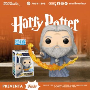 Funko Pop Harry Potter Albus Dumbledore(Flame) Exclusivo #212 - (Preventa) ¡Reserva Ahora!
