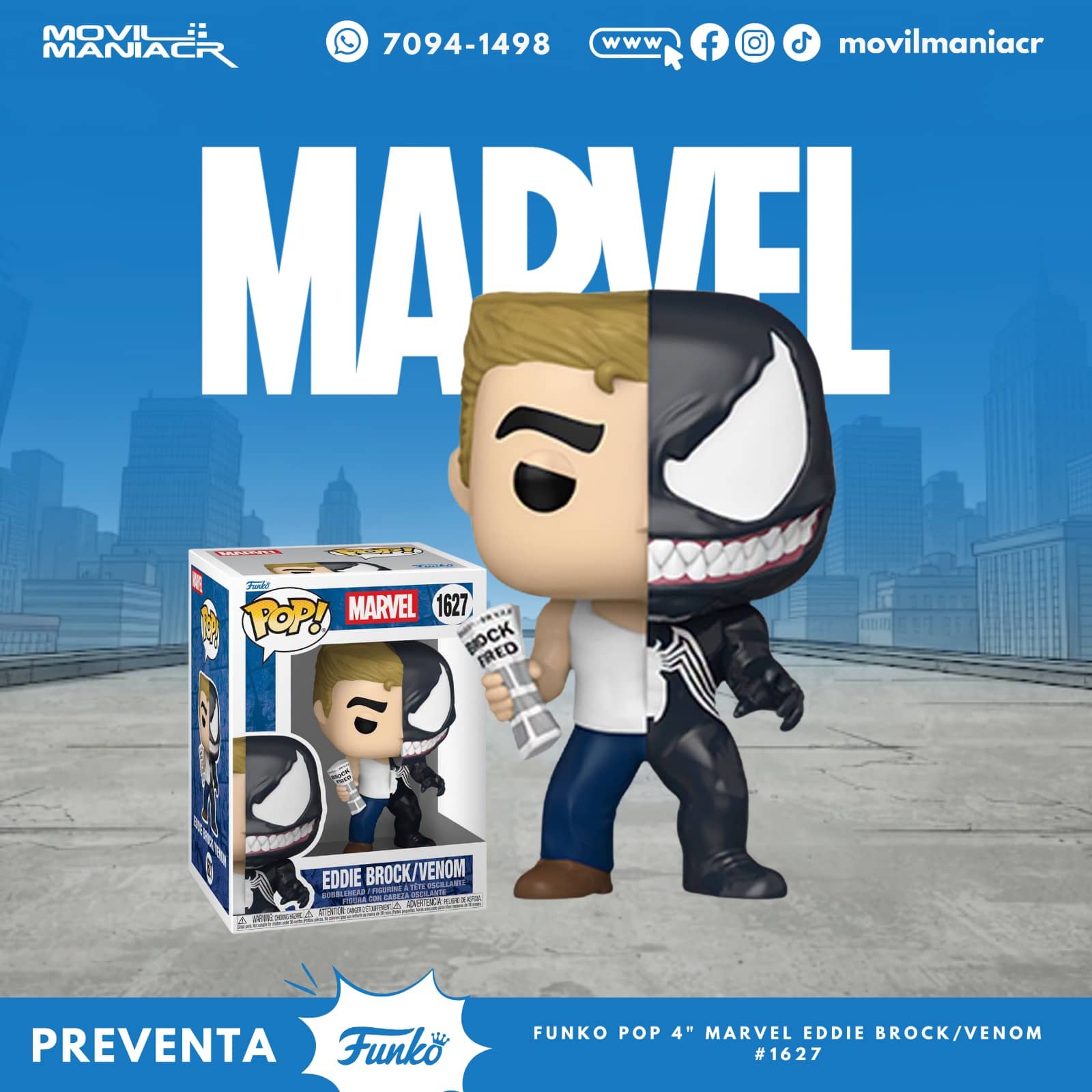 Funko Pop Marvel Split Eddie Brook/Venom #1627 - (Preventa) ¡Reserva Ahora! 1 Funko Pop Marvel Split Eddie BrookVenom #1627 - (Preventa) ¡Reserva Ahora!