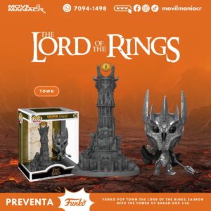 Funko Pop The Lord of the Rings Sauron w The Tower of Barad-Dur Town #22 - (Preventa) ¡Reserva Ahora!